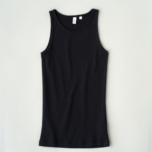 KOTN Women’s High Neck Ribbed Tank Black Medium
